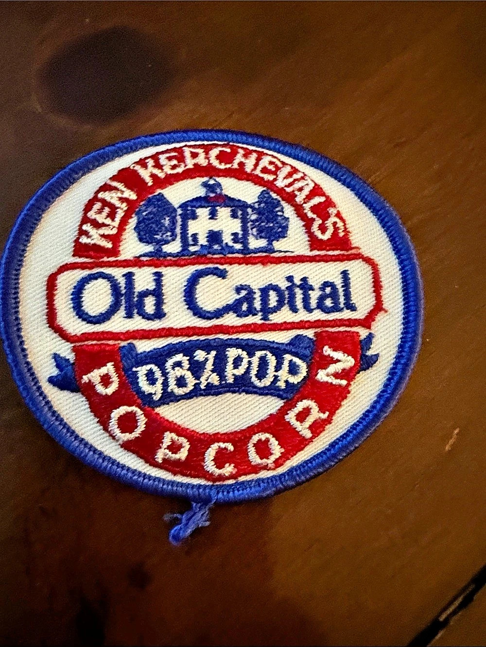 Old Capital Embroidered Patch in Blue & Red